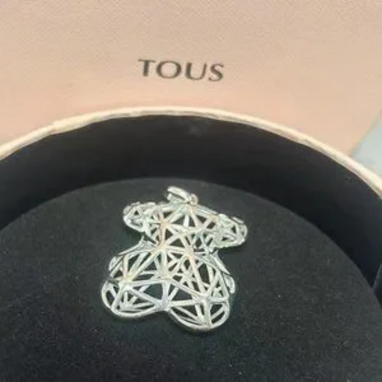 Charm Large Silver Sketx Line Pendant for Necklace / Choker Dangle 925 qa