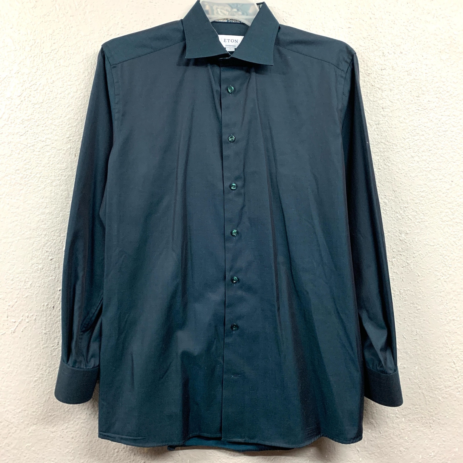 Eton Contemporary Fit Long Sleeve Dress Shirt - Men's L