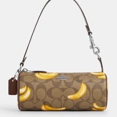 Coach Nolita Barrel Bag In Signature Canvas With Banana Print