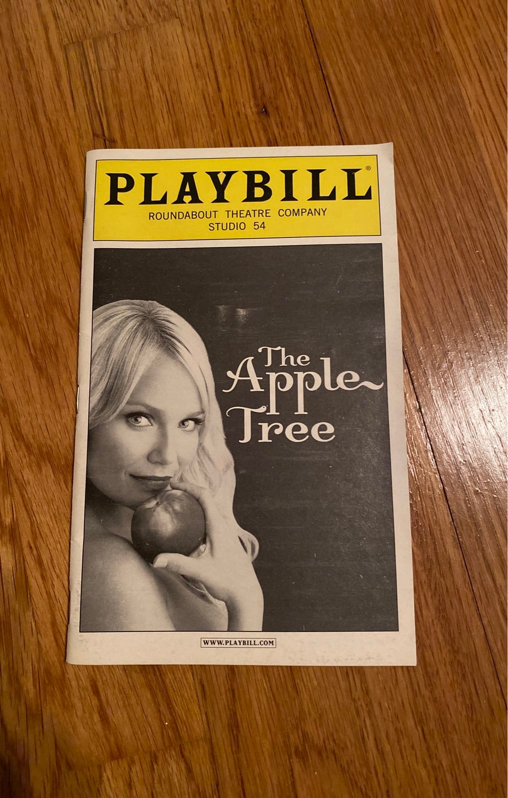 The Apple Tree Playbill (Kristin Chenowe