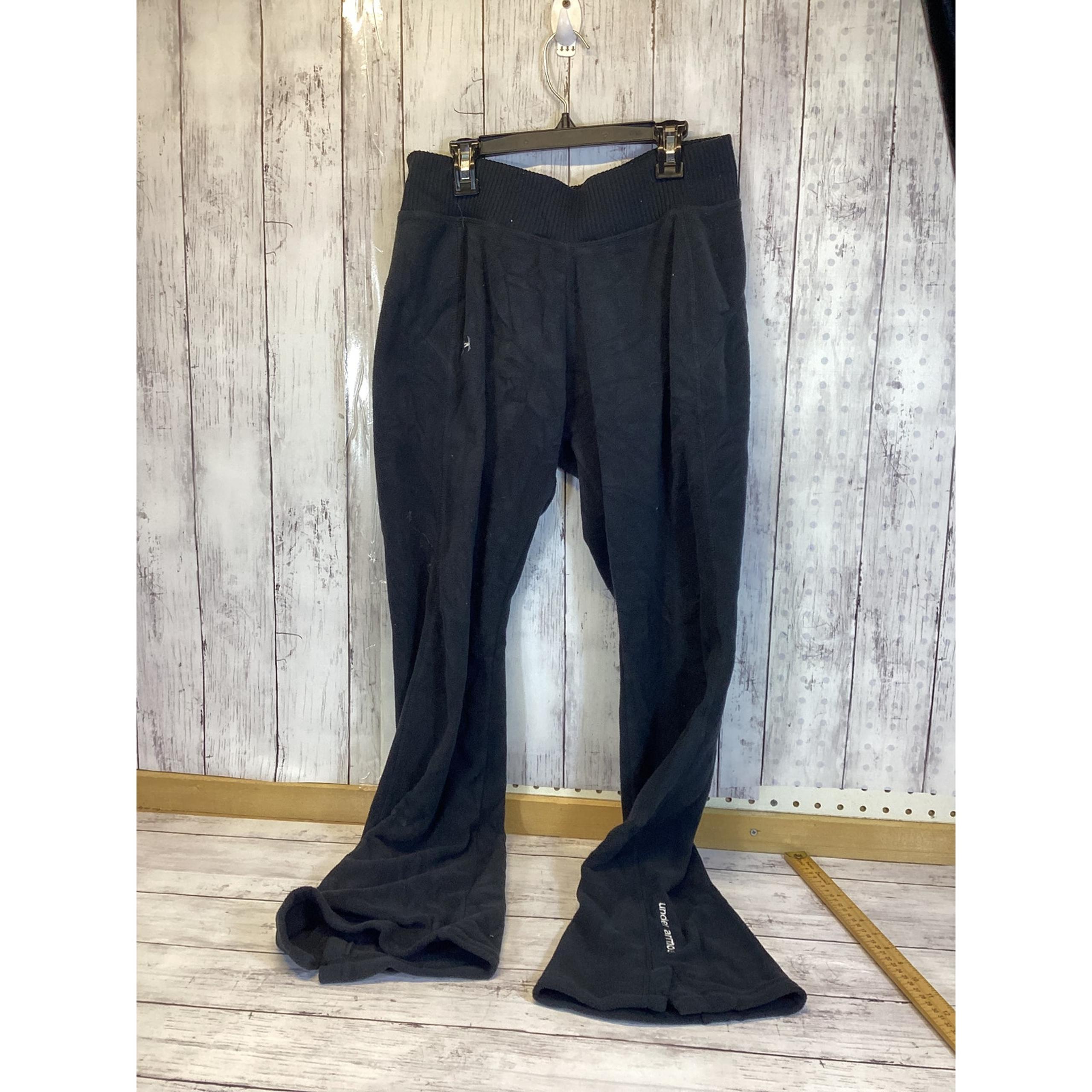 Under Armour Women's Black Loose Active High Waisted Pants Size Medium