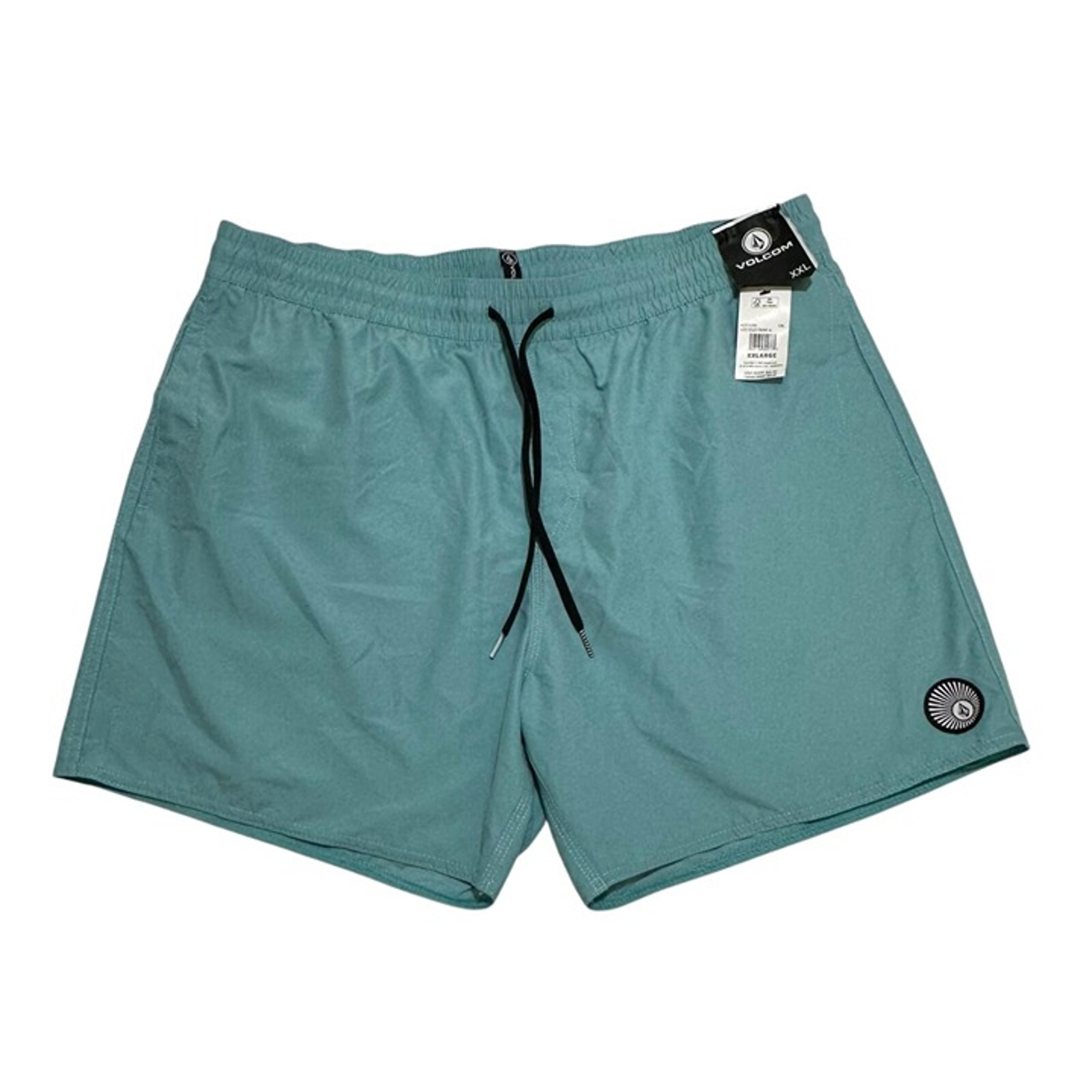 Volcom Men Size XXL Ocean Blue Lido Solid 16” Volley Swim Trunk Board Shorts NWT