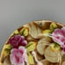 Vtg Lefton Footed Tea Cup Saucer Hand Painted Roses Leaves Gold Gild Grannycore