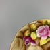 Vtg Lefton Footed Tea Cup Saucer Hand Painted Roses Leaves Gold Gild Grannycore