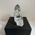 Hoya Crystal Iceberg Clock Sculpture 4 1/4 Tall Museum Crystal Japan