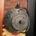 Antique cast iron oriental teapot with insert