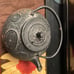 Antique cast iron oriental teapot with insert