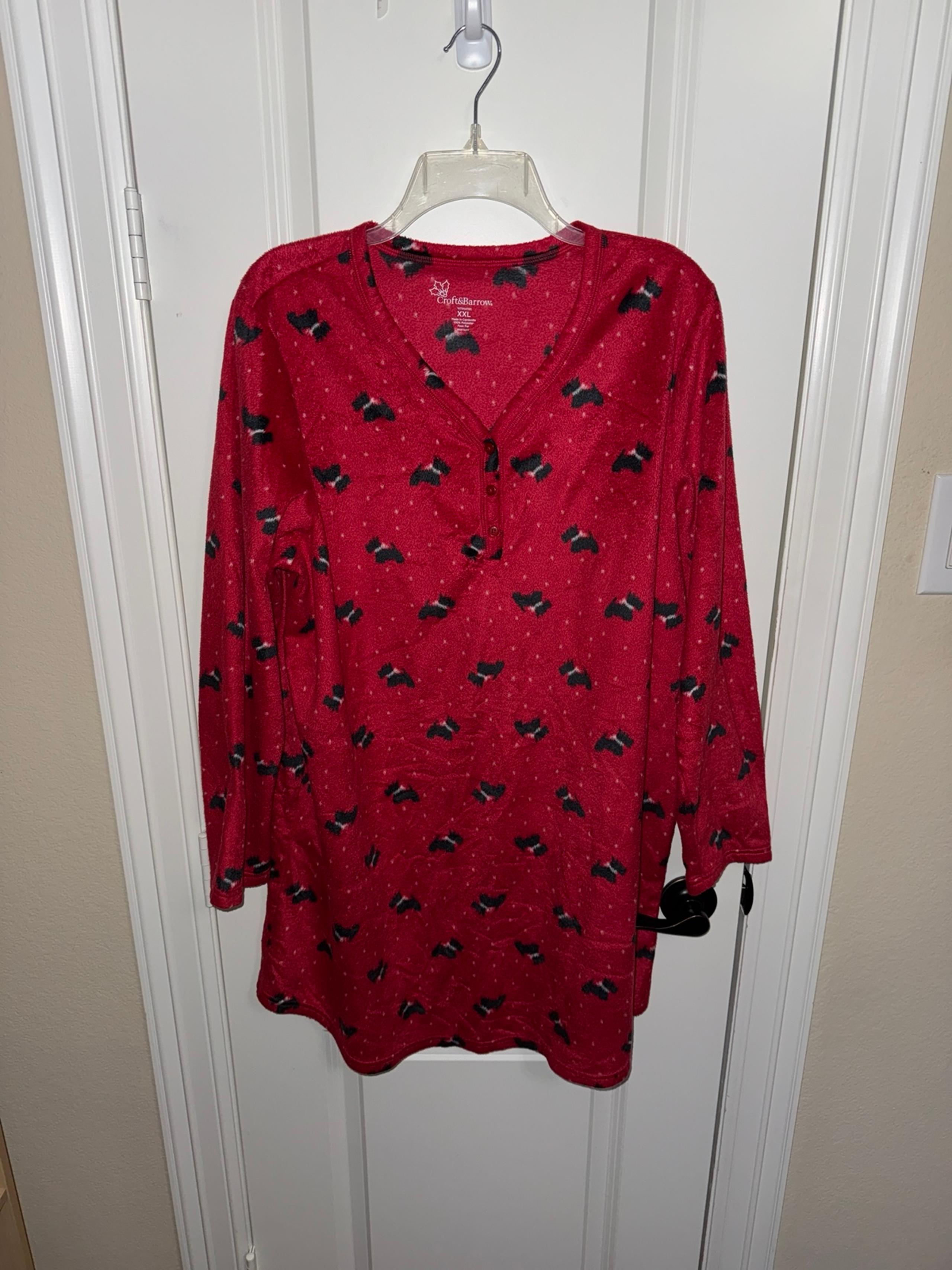 Croft and Barrow Intimates Scottie Nightgown Plus size women’s size XXL