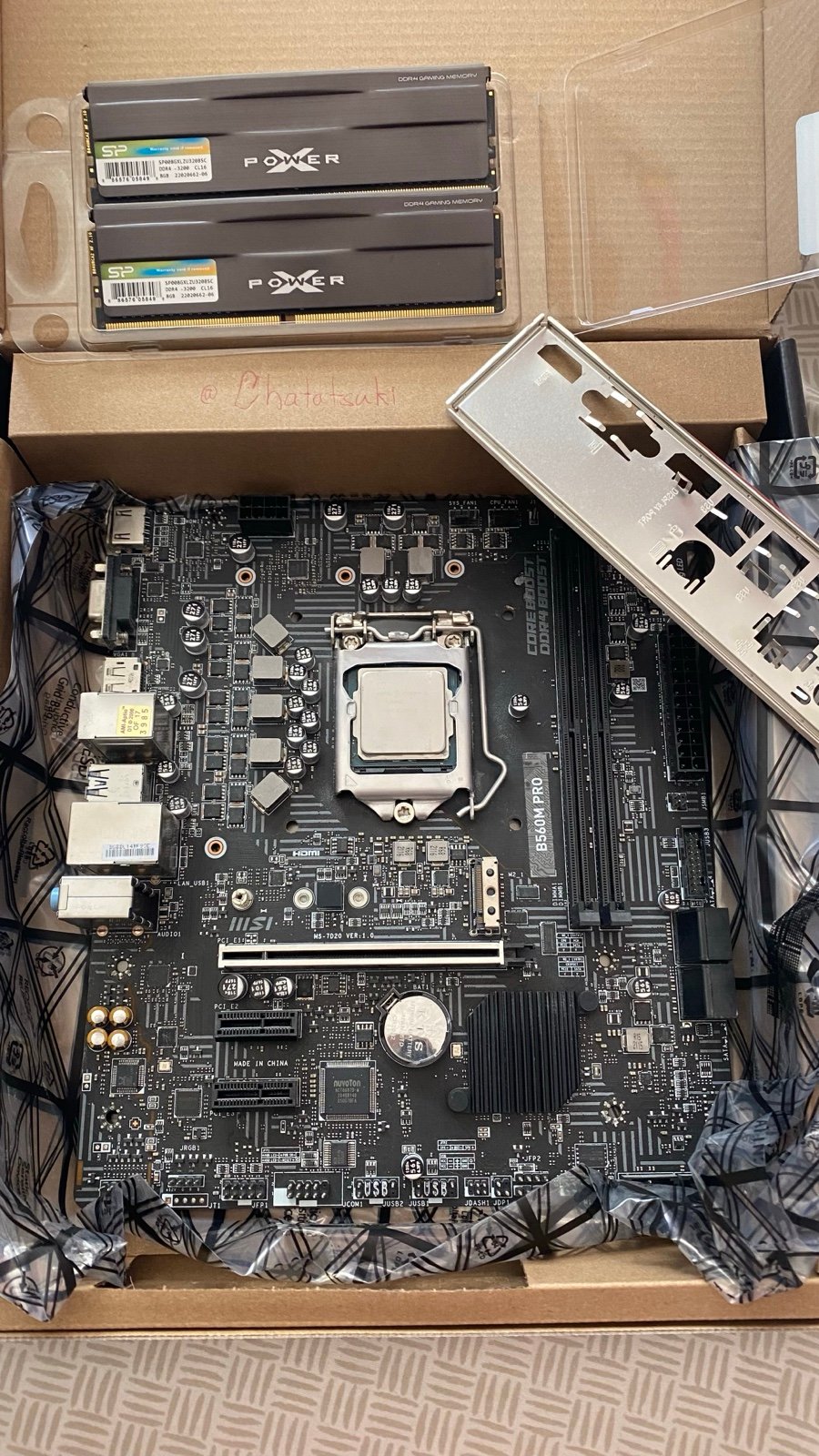 Motherboard combo (MSI B560M PRO-E)