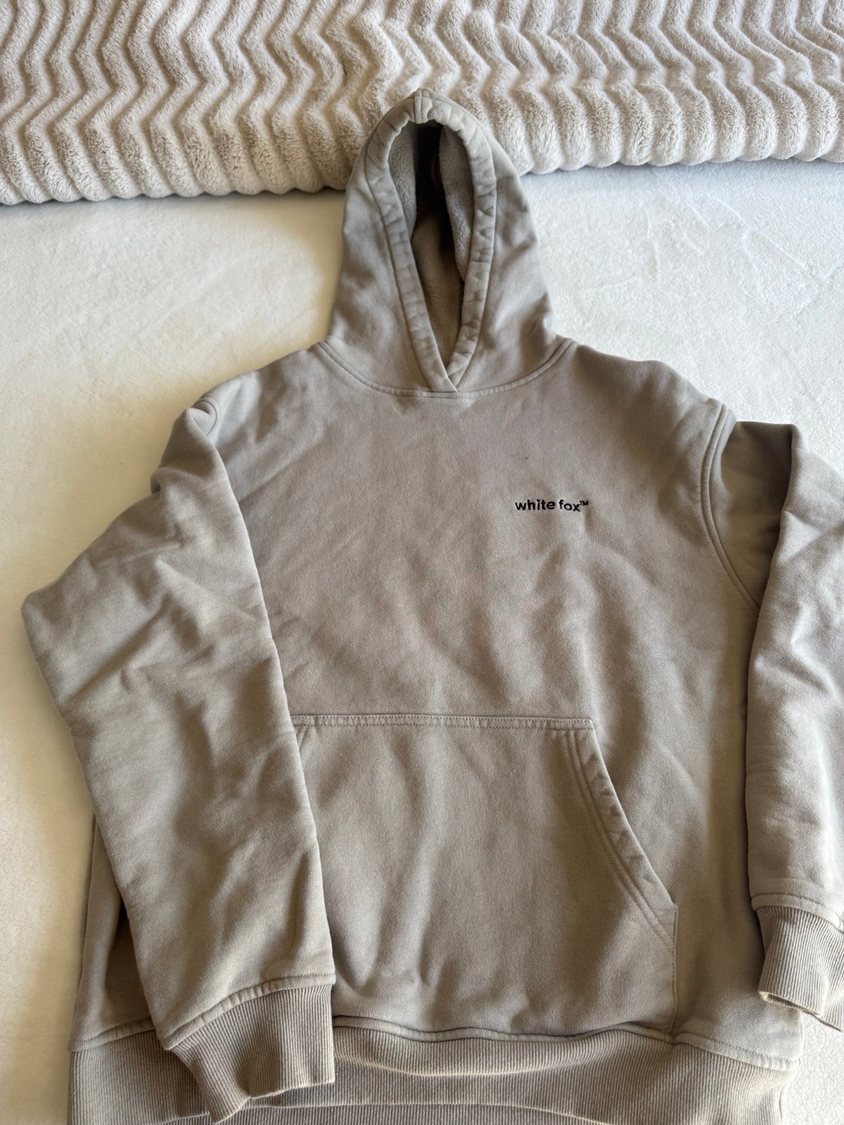 White fox hoodie