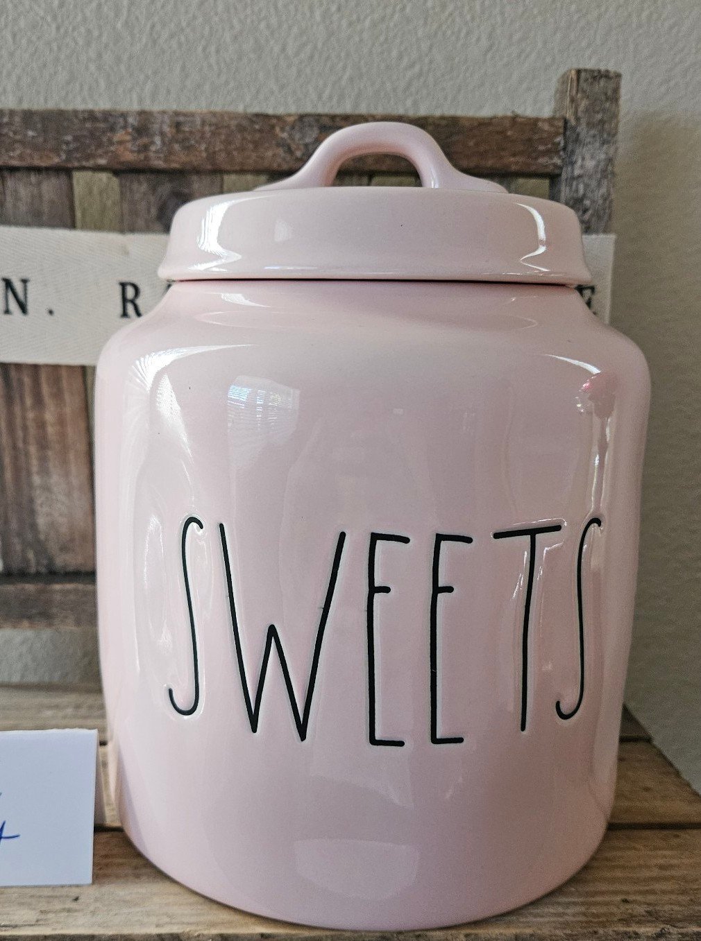 Rae Dunn Chubby Pink Sweets Canister