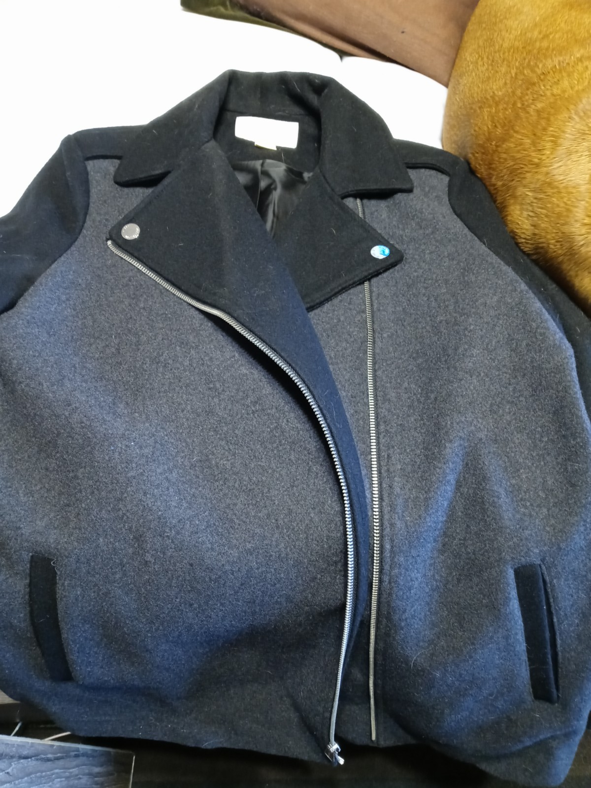 zipper peacoats