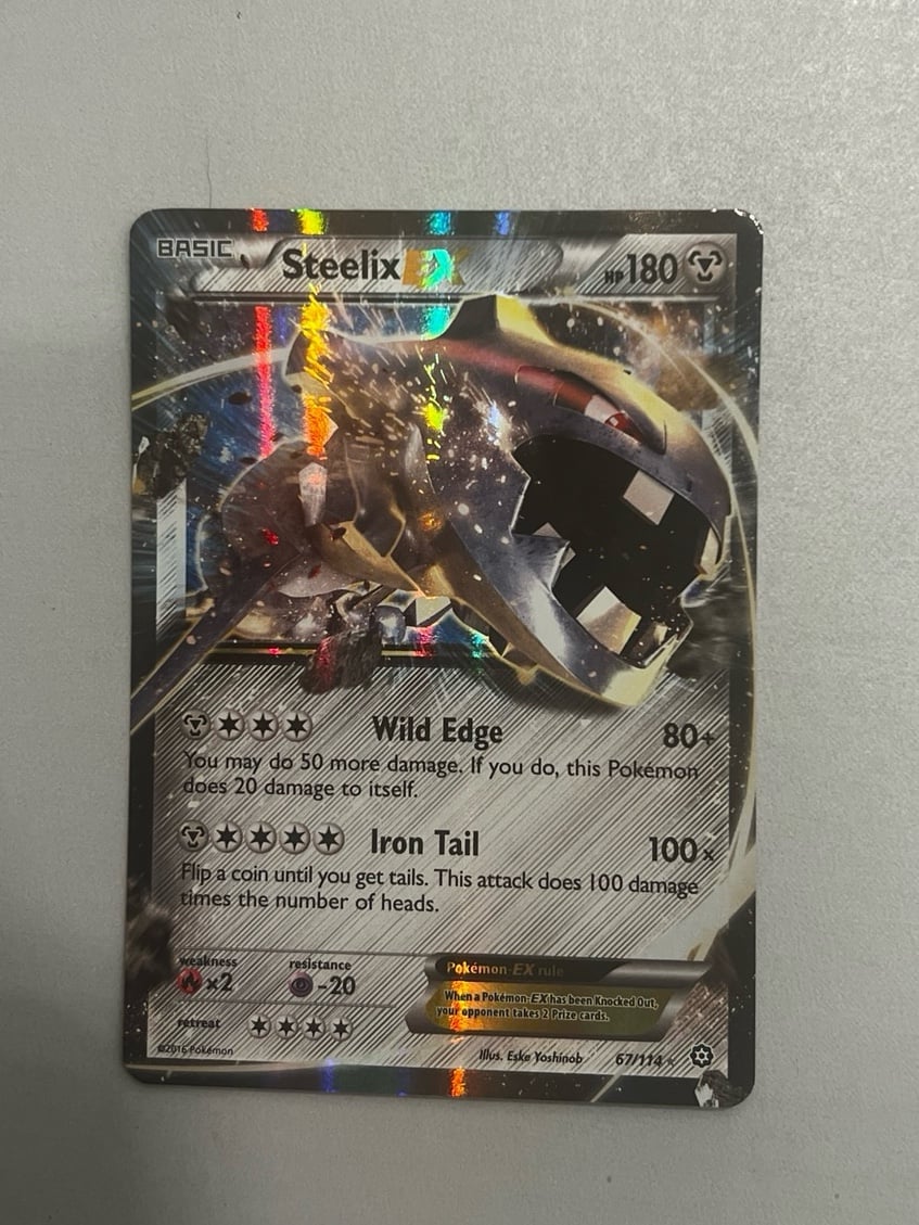 Pokemon Steelix EX 67/114 Steam Seige HOLO Ultra Rare NM