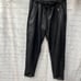 David Lerner faux leather jogger cuffed leg size medium pants
