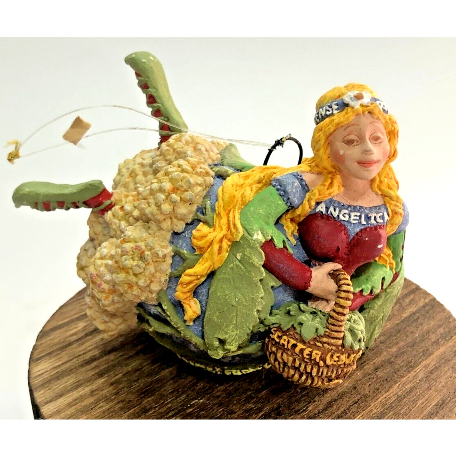 Angelica Archangelica Botanical Medicinal Herb Plant Woman Ornament Medieval