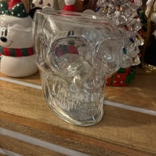 Bath and body works skull 3 wick candle holder