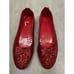 Dorothy Wizard of Oz Red Sequin Shoes Rubie's Deluxe Women's Adult Large 9-10