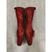 Dorothy Wizard of Oz Red Sequin Shoes Rubie's Deluxe Women's Adult Large 9-10