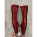Dorothy Wizard of Oz Red Sequin Shoes Rubie's Deluxe Women's Adult Large 9-10