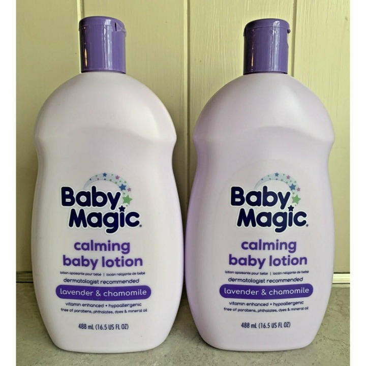 (2) Baby Magic Calming Lotion Lavender & Chamomile 16.5 Fl Oz Each
