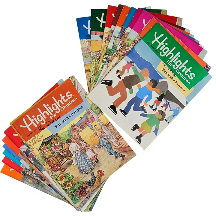 18 Highlights Magazines For Children Fun With A Purpose 1988 & 1989 Clean