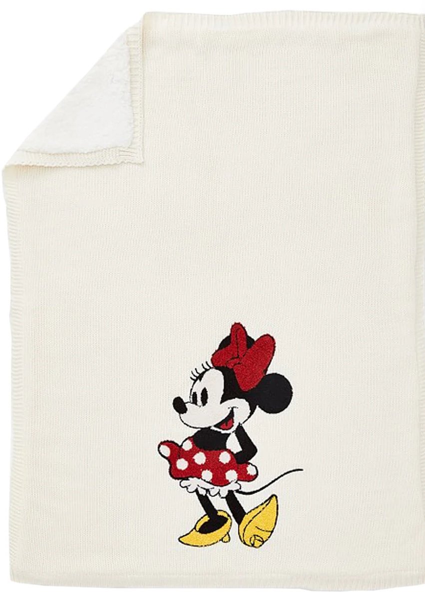 Pottery Barn Kids Heirloom Minnie Mouse baby blanket