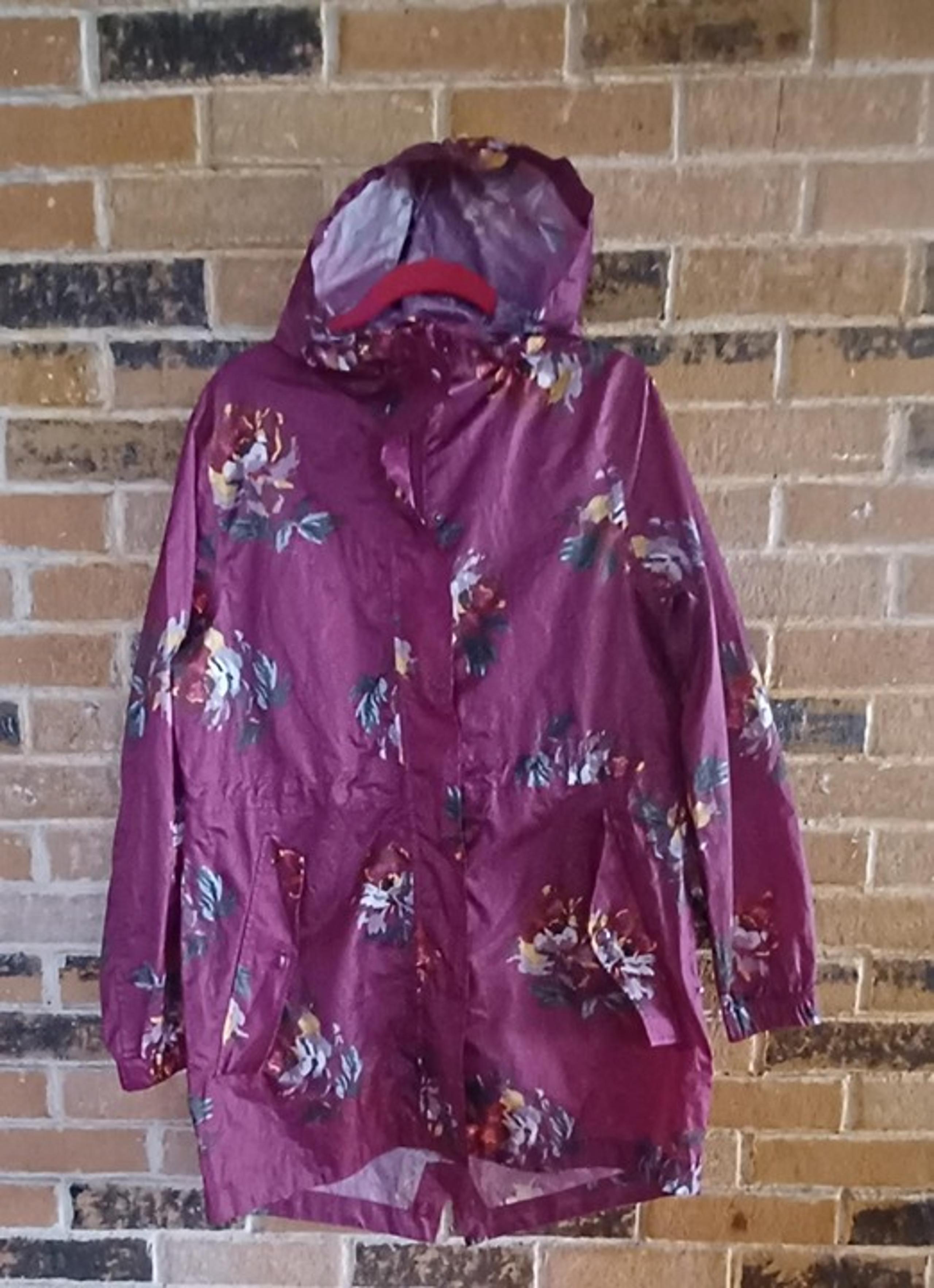 Joules Right as Rain Hooded Packable Raincoat