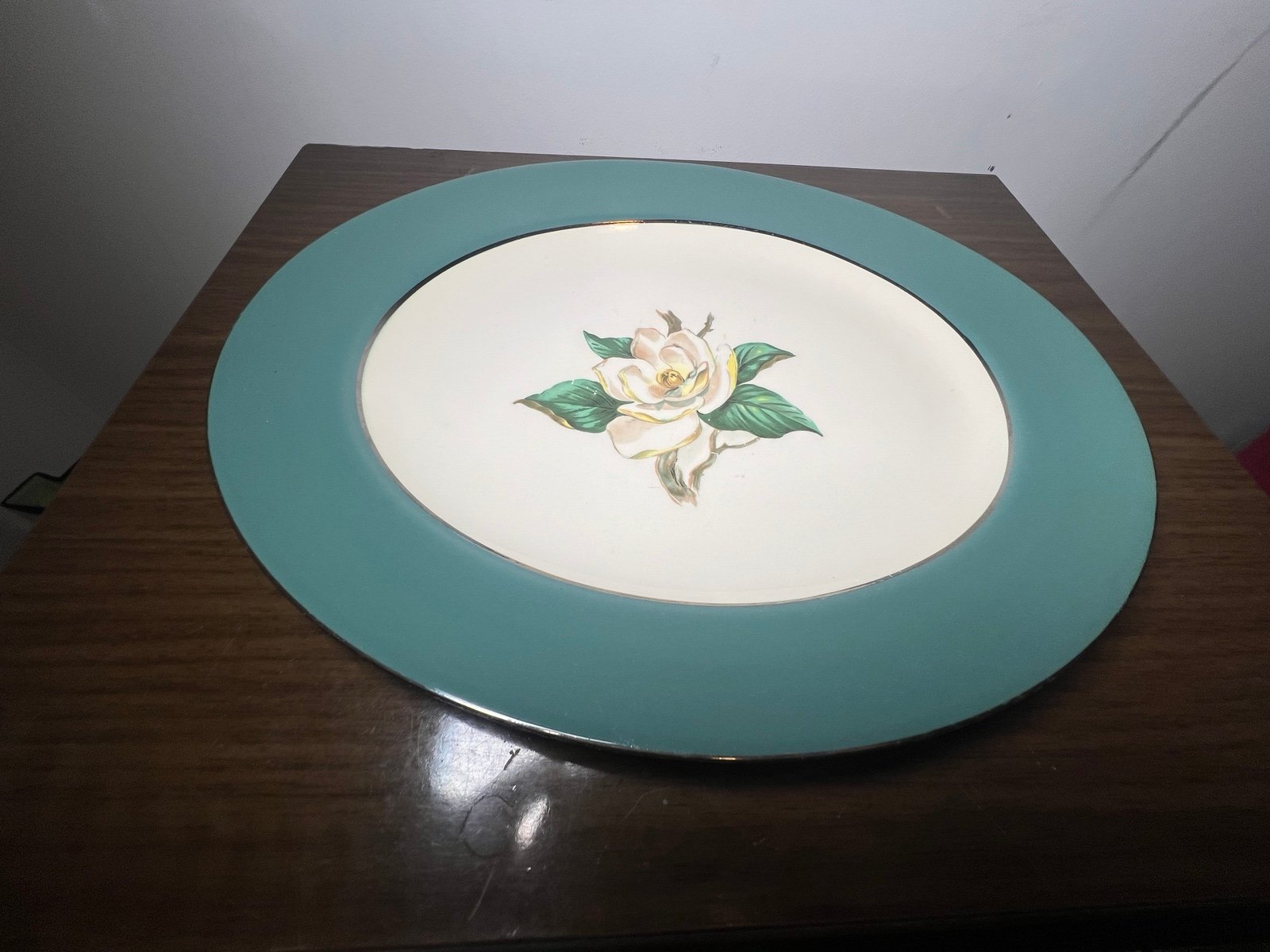 Lifetime China Vintage Homer Laughlin Emerald Jaderose Oval Serving Platter
