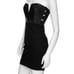 MASON 698 LEATHER BUSTIER SEXY BODYCON MINI DRESS 0