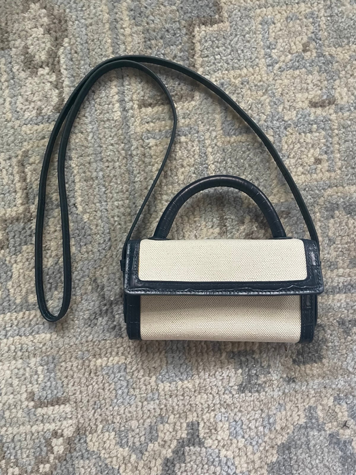 Chloe Neely Croc leather phone crossbody bag