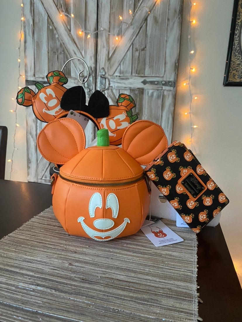 Disney Loungefly Mickey Pumpkin Halloween lot