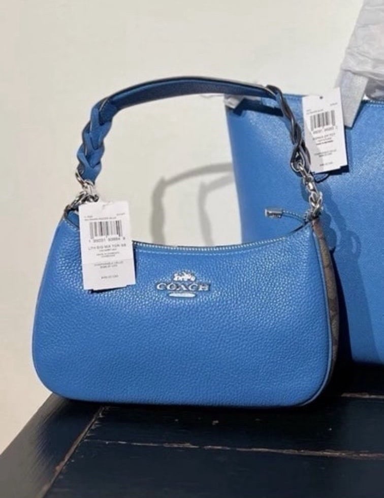 NWT COACH Teri Shoulder Crossbody Bag In Racer Blue Authentic