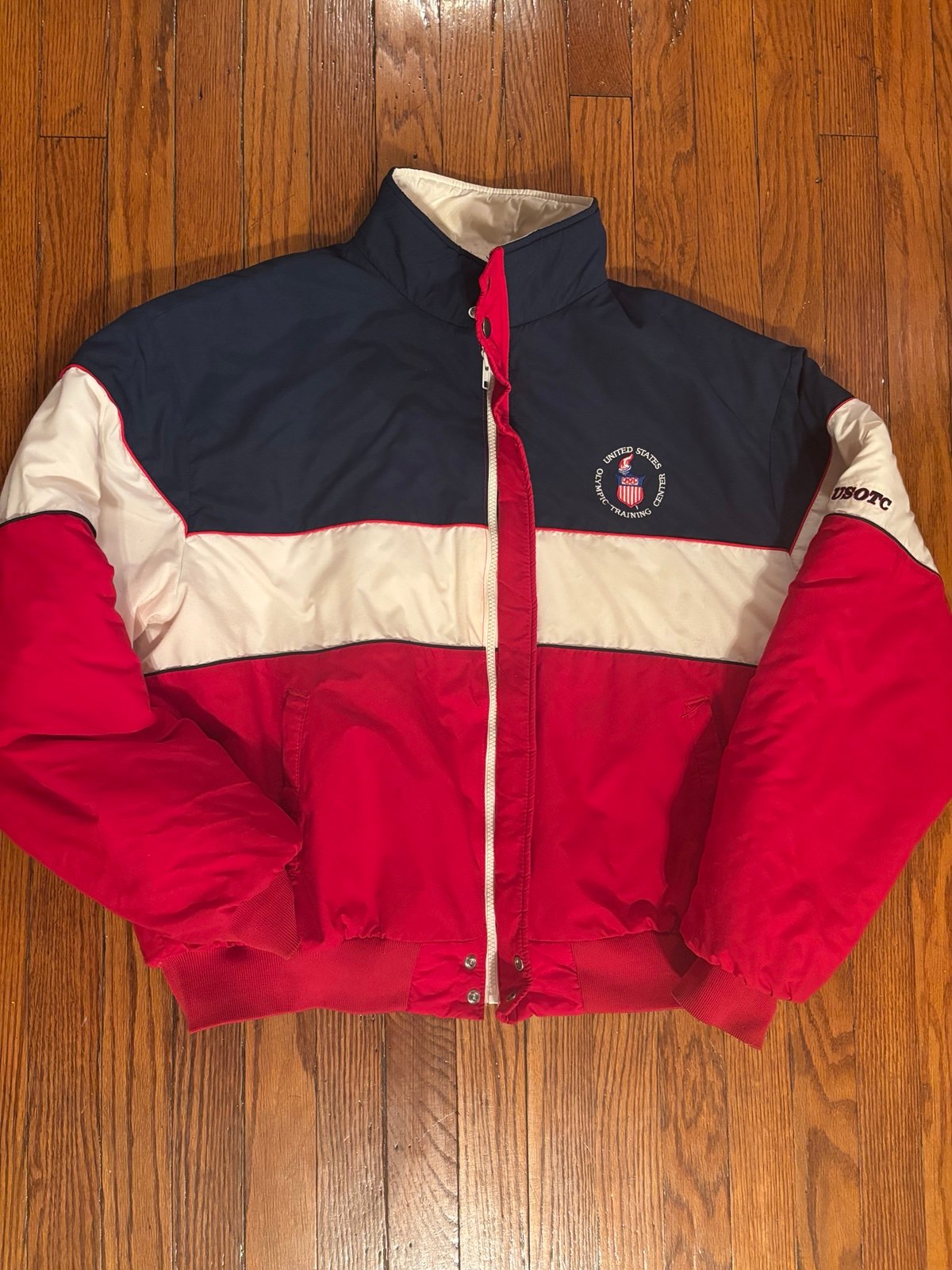 Vintage US Olympic Training Center Bomber Jacket XL