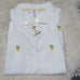 NTW Brooks Brothers Womens M White pineapple Short Sleeves 100% Cotton Polo