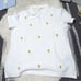 NTW Brooks Brothers Womens M White pineapple Short Sleeves 100% Cotton Polo