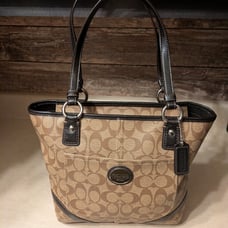 Coach Peyton Signature Heritage Tote/Shoulder Bag #18917