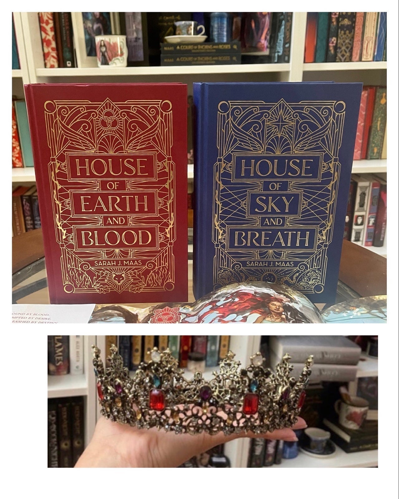 Illumicrate Crescent City Exclusive Edition Books + CROWN Sarah J Maas