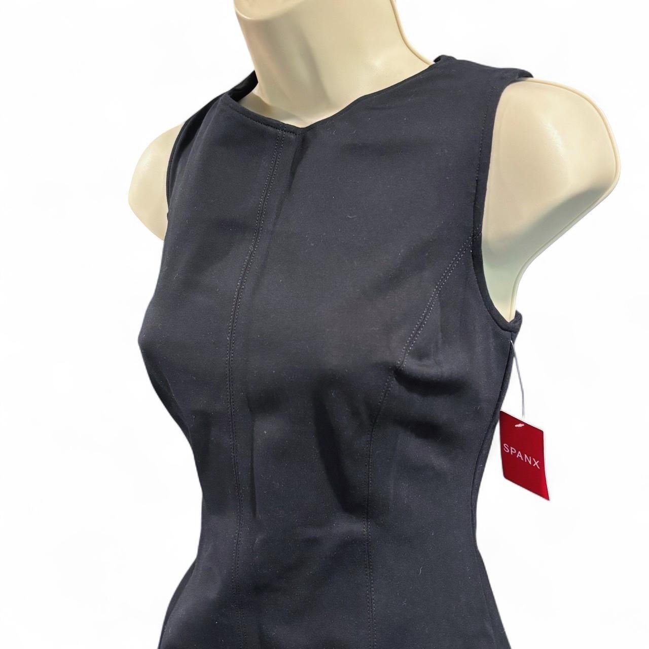 SPANX Black Fit & Flare Little Black Dress w/ Pockets Women's Size Small