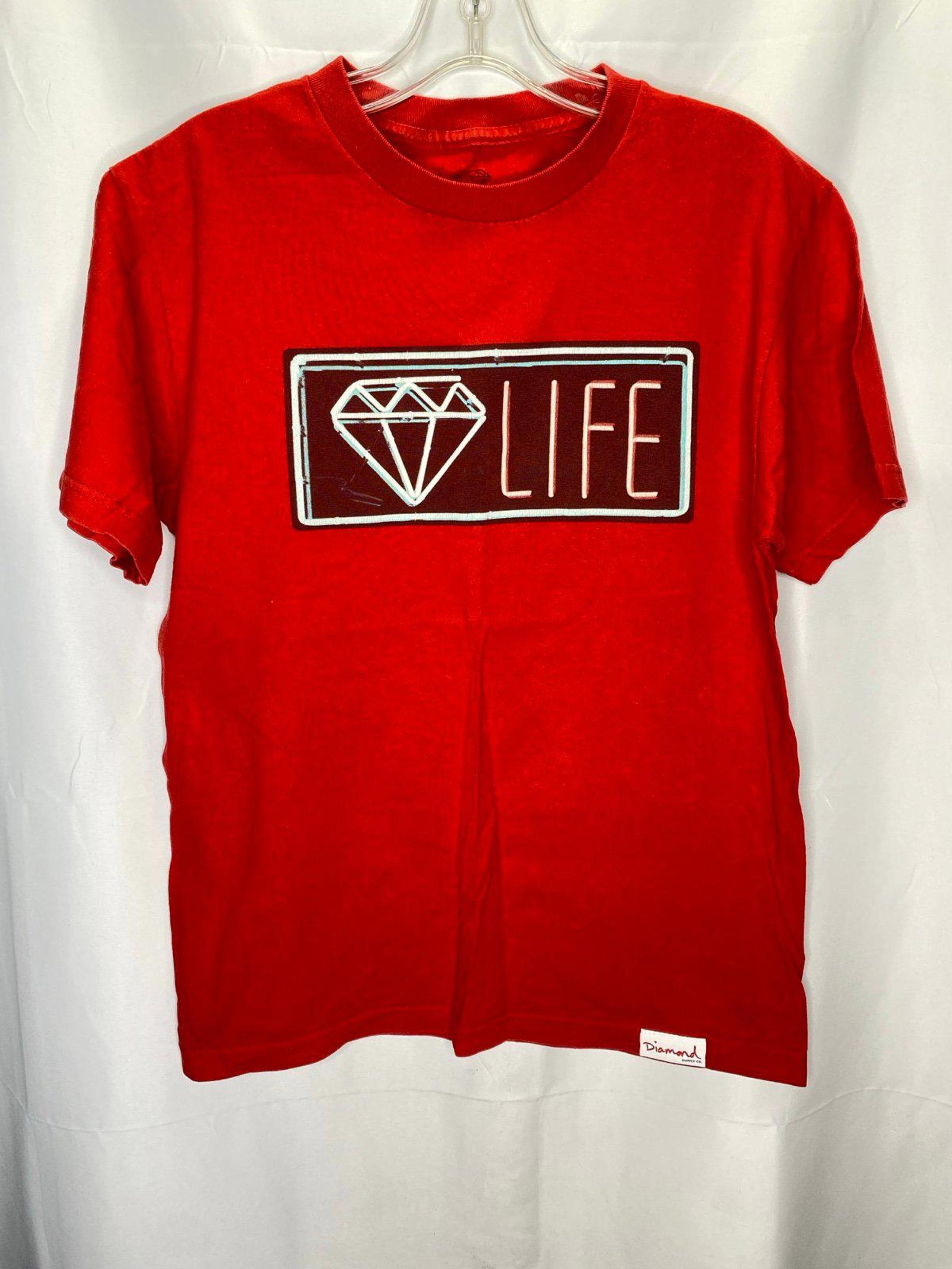 Diamond Life Red T-Shirt Diamond Supply Company Size Medium