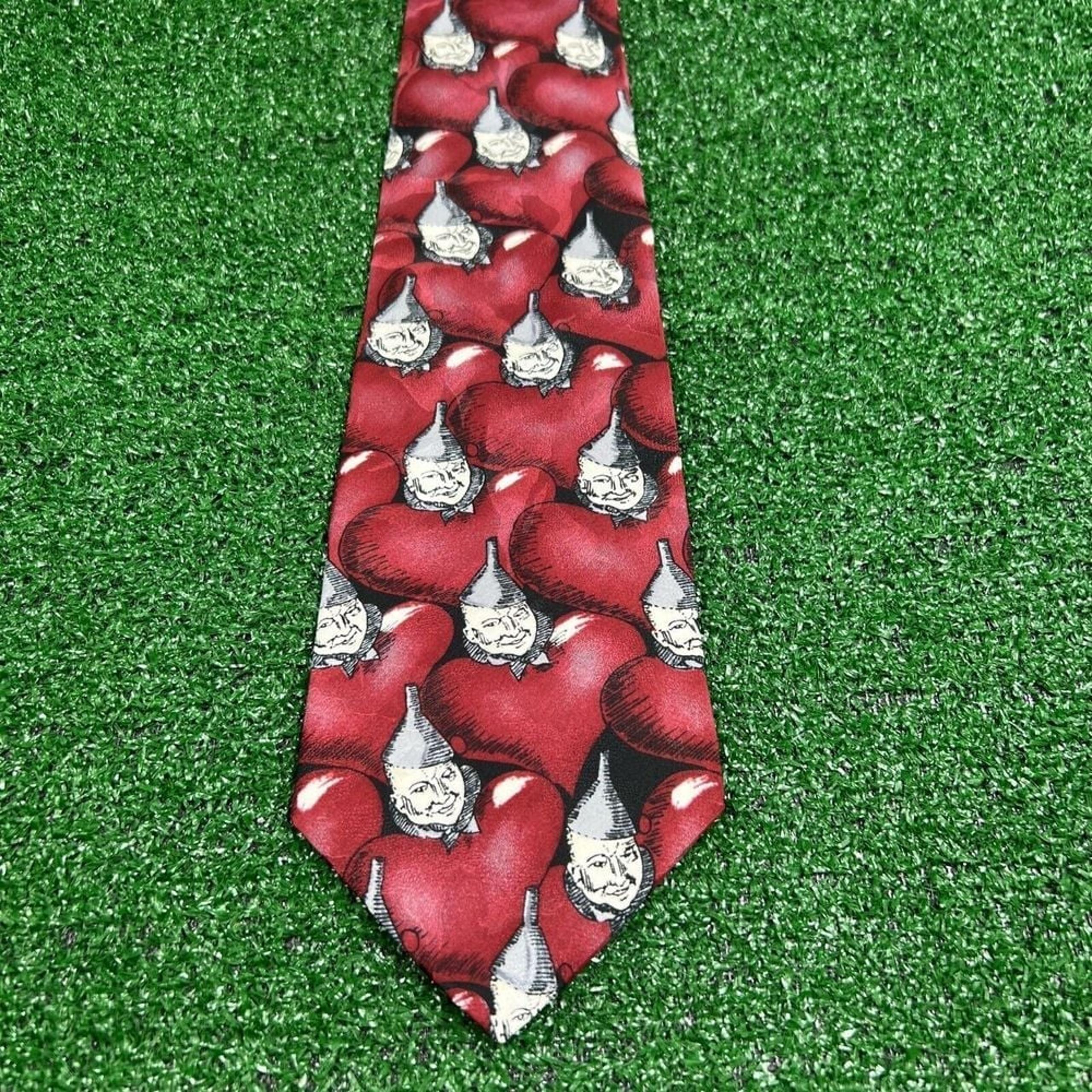 Wizard of Oz Vintage 1992 The Tin Man Tie Men's OSFA American Film Classic Red