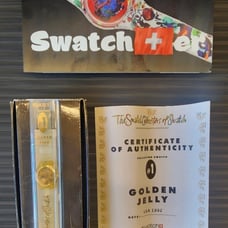 Swatch watch GOLDEN JELLY GZ115PACK 1990 Collector Specials With Packaging