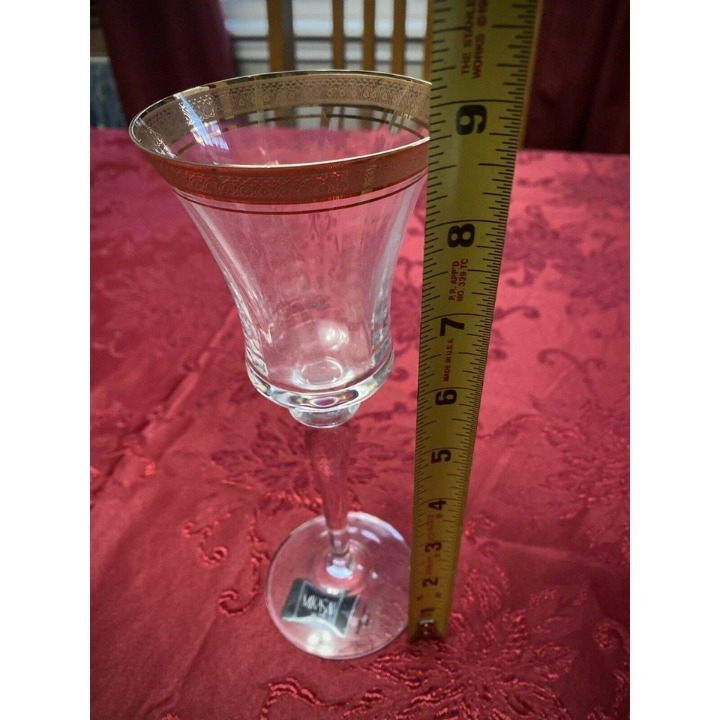 Mikasa Palatial Gold Glass New With Tags. Wine Glasses T2726-003 Discontinued