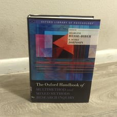 Oxford Handbook of Multimethod and Mixed Methods Research Inquiry Sharlene biber