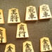 Brand new shogi board and beautiful shogi pieces (made of plastic).