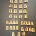 Brand new shogi board and beautiful shogi pieces (made of plastic).