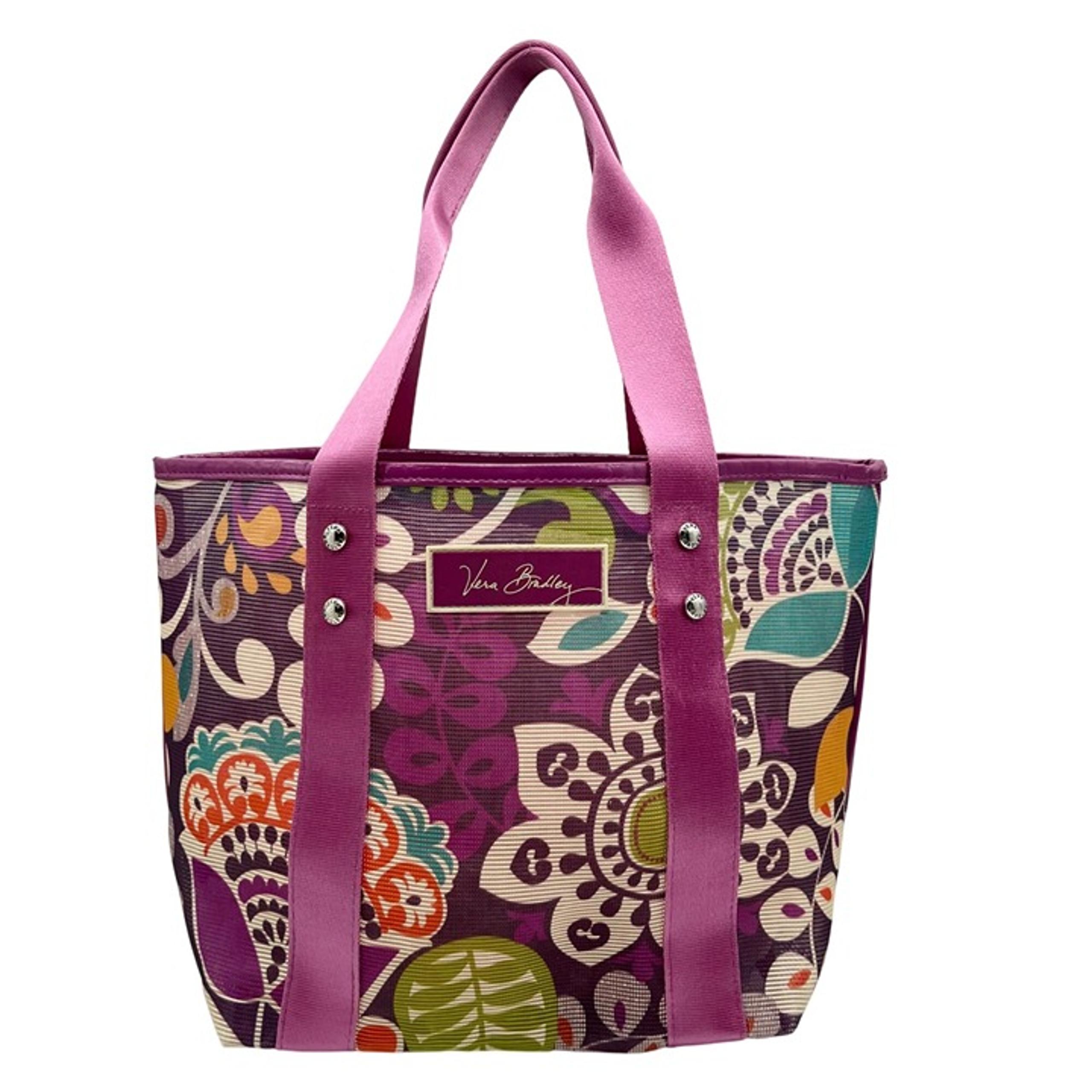 Vera Bradley Purple Mesh Small Plum Crazy Tote