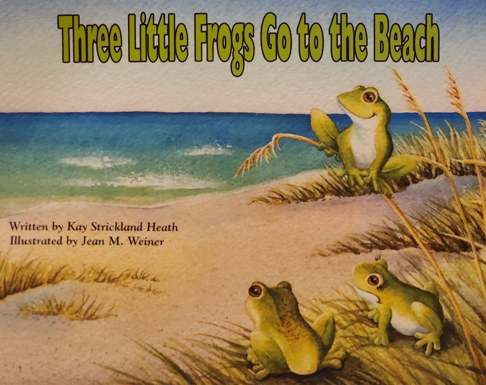 Three Little Frogs Go To The Beach Signed 1st Edition [C-72/MP]