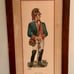 Frederik Elminger 1959 American Dragoon Wooden Litho 12x7 Inches