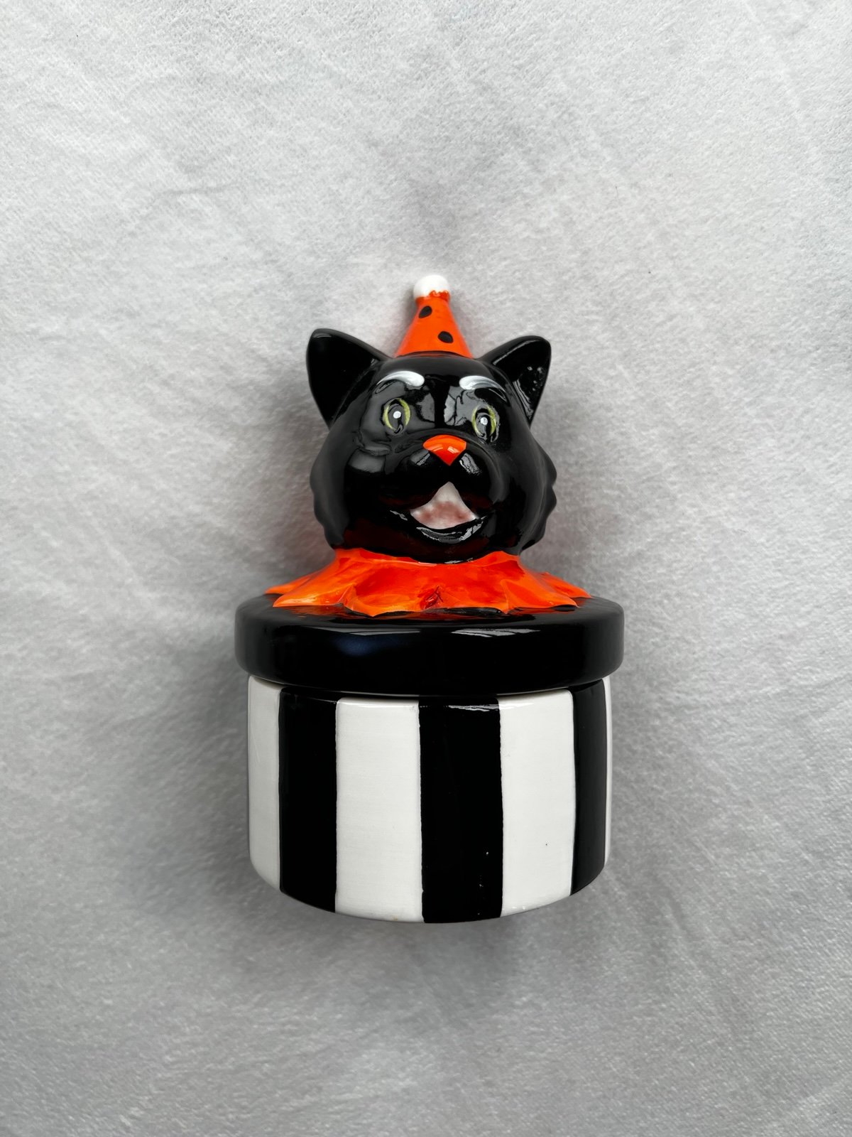 Black cat trinket tray