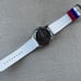 Juicy Couture Women Wristwatch White Rubber Band USA flag color Face Crystal Acc